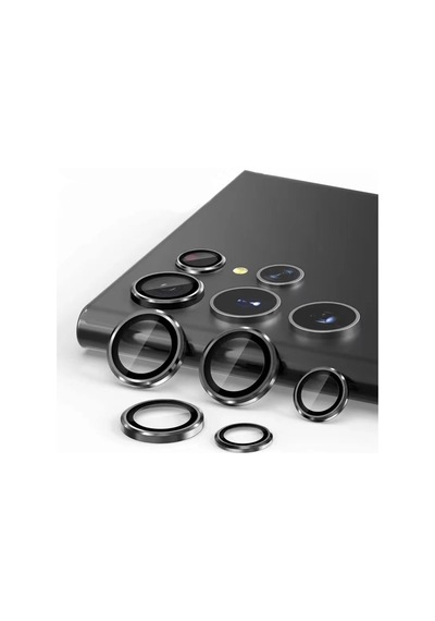 Samsung Uyumlu Galaxy S23 Plus Zore Kamera Lens Koruyucu Cam Filmi Siyah