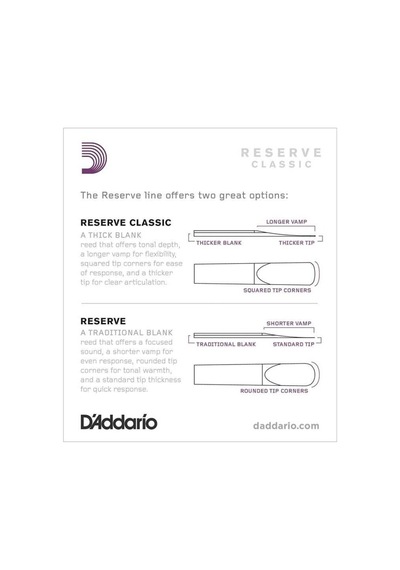 Daddario Reserve Classic Clarinet Reeds 2 - Dct1020 Sib Klarnet K