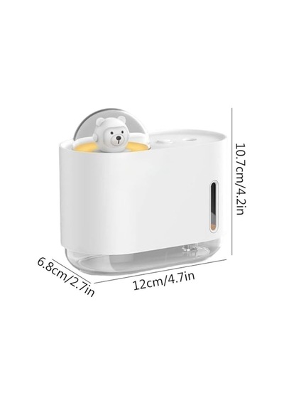 Uzay Ayısı 300 Ml Usb Hava Nemlendirici Led Işıklı Masaüstü