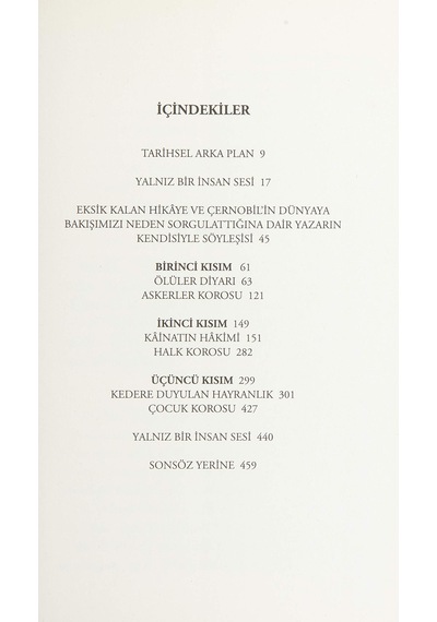 Çernobil Duası - Geleceğin Tarihi: 2015 Nobel Edebiyat Ödülü Sku: Smgstkc0b2787c98