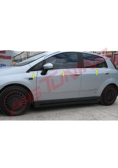 Fiat Punto Krom Cam Çıtası 2006 Üzeri 6Prç Paslanmaz Çelik N11.50