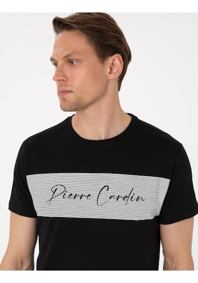 Pierre Cardin %100 Pamuk 6080 Luxury Kısa Kol Erkek Pijama Takımı Siyah
