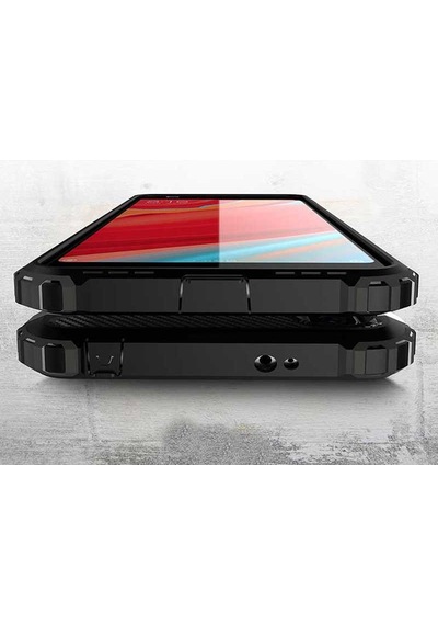Noktaks - Xiaomi Uyumlu Xiaomi Redmi S2 - Kılıf Çift Katman Zırh Tank Crash Military Kapak - Gold