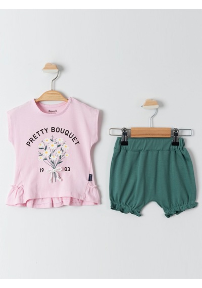 Miniworld Kız Bebek Takım 6-18 Ay Pembe 17d17822124s1-2 Pembe