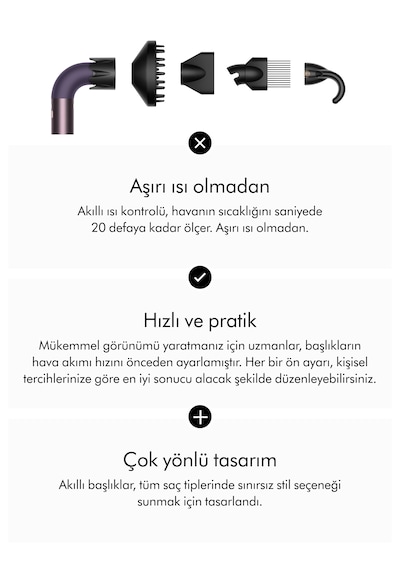Dyson Supersonic r™ Saç Kurutma Makinesi Kıvırcık+Bukleli (Jasper Plum)