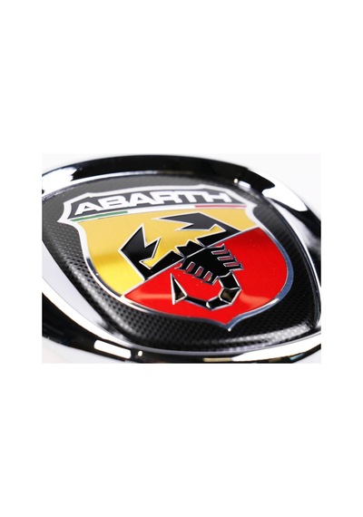 Fiat Stilo Abarth Logo Ön Panjur Arması Krom Çerçeveli 100mm
