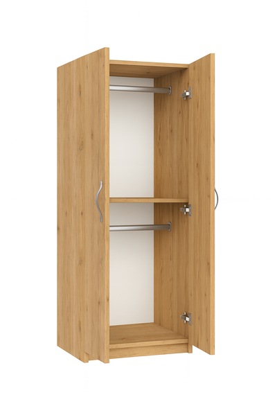 Sahar Giyinme Dolabı - Çok Amaçlı Dolap - Gardırop 60 Cm-2 Kapaklı Atlantik Çam