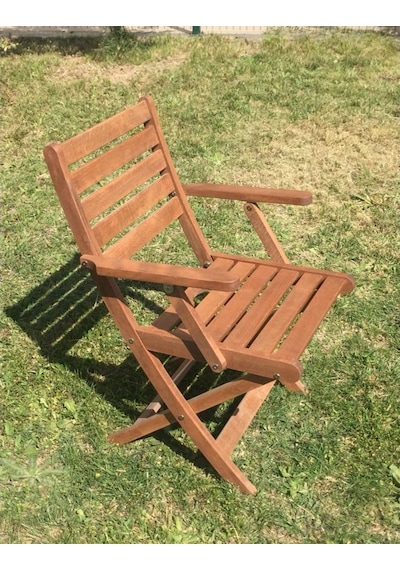 Efe-Garden Efe Garden 4 Kişilik Ahşap Masa Takımı Ceviz
