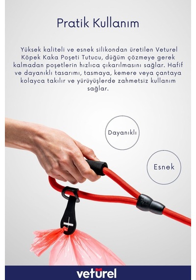 Restil Köpek Kaka Poşeti Tutucu Aparat + Parfümsüz Koku Alerjen Giderici Mama Kabı Temizleyici Sprey 200ml