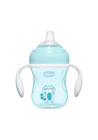 Chicco Yumuşak Uçlu Geçiş Bardağı 4 Ay+ Kız Mavi