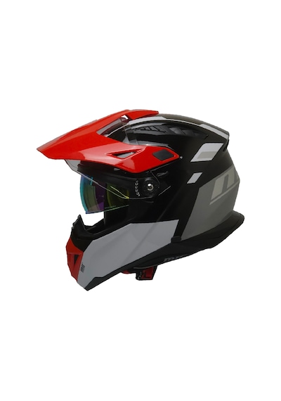 Motosiklet Cross Kask Güneş Vizörlü Enduro Full Face Touring Motorcu Kaskı Senik Çok Renkli