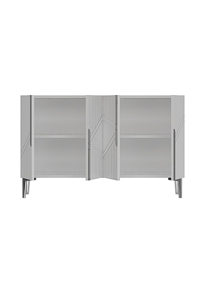 Ka1228bs Evva120 Konsol, Kahve Köşesi Ve Tv Sehpası, Çok Amaçlı Dolap Beyaz - Sılver 120cm Ka1228bs Evva120 Konsol, Kahve Köşesi Ve Tv Sehpası, Çok Amaçlı Dolap Beyaz - Sılver 120cm