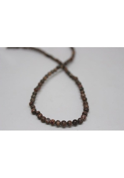 Jasper Taşı Yarım Dizi 4 MM (9862) 18 CM Yeşil