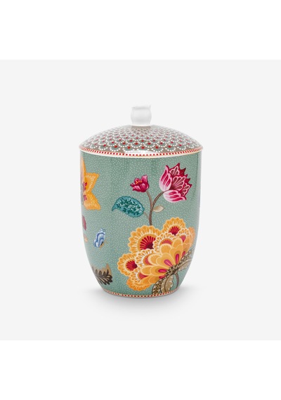 Mavi Porselen Saklama Kabı 1500 Ml