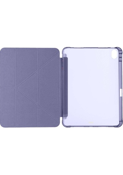 Apple Uyumlu iPad Air 11'' M3 2025 m2 2024 Üçgen Katlanabilir Kalem Şarj Bölmeli Standlı Kılıf Kapaklı