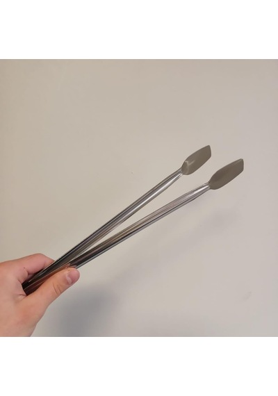 Klasik Metal Mangal Maşası 36 Cm-32 Cm-27 Cm Uzun-kısa Boy Çelik Yemek Barbekü Izgara Kömür Köz 36 Cm - 1 Adet
