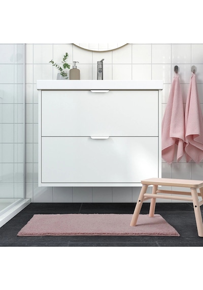Ikea Backmara Banyo Halısı Paspas 50 X 80 Cm Pembe