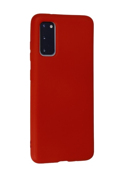Samsung Galaxy S20 Uyumlu Kılıf Nano İçi Kadife Silikon - Kırmızı