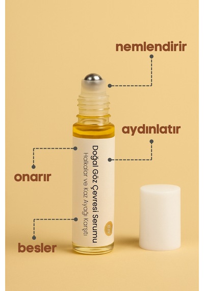 Doğal Göz Çevresi Serumu 10 Ml - Koyu Halkalar Ve İnce Çizgilere Karşı Aydınlatıcı Bakım Yağı