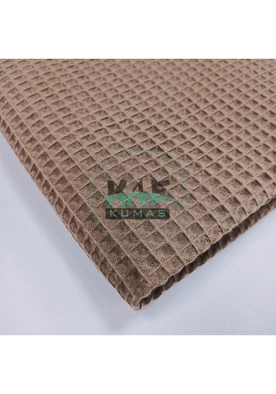 Waffle Pike Bornozluk Kumaş 100% Pamuk W-48 Kahverengi