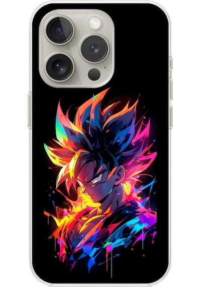 Apple Uyumlu iPhone 13 Pro Şeffaf Kılıf Dragon Ball-z Tasarımlı 2
