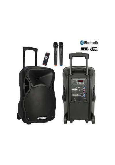 Lastvoice 800W 12 İNÇ Portatif Şarjlı Mikrofonlu Ekholu Mevlüt Amfisi (LS-P1912EE)