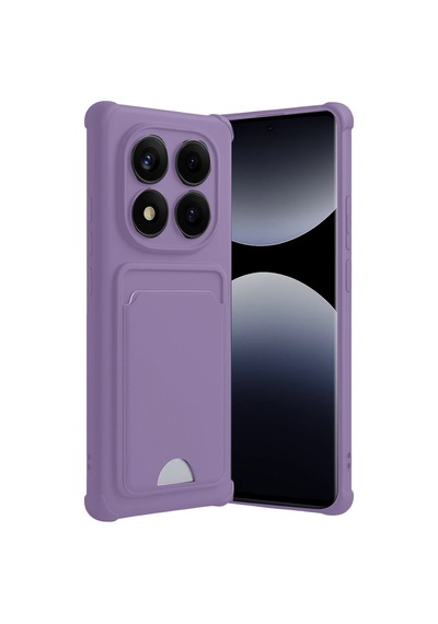 Xiaomi Redmi Note 14 Pro Plus Kelvin Kartvizitli Silikon - Lila 0.2M-Çok Renkli