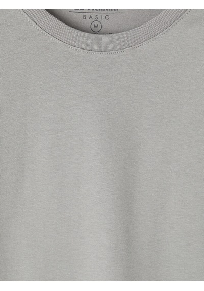 Lcwaıkıkı Classic Gri Regular Fit %100 Pamuk Erkek Tişört