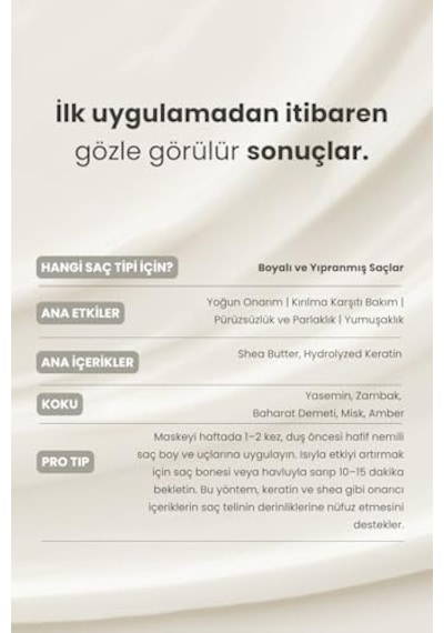Intensive Repair Yıpranmış Saçlar İçin Yoğun Bakım Maskesi 350 Ml