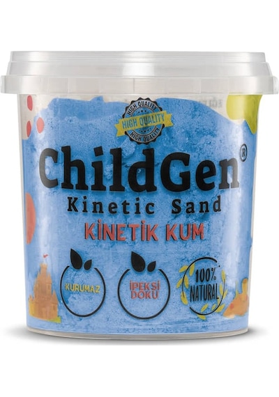 Childgen Doğal Kinetik Kum 500 Gr Mavi
