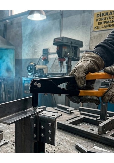 Hubrendy Tekno Alüminyum Gövdeli Perçin Tabancası Değiştirilebilir Uçlu El Perçin Pensesi