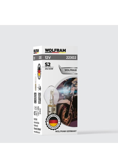 S2 Ampül Standart Işık Motosiklet Çift Soğutmalı 12v 35/35w - Wolfram 22302