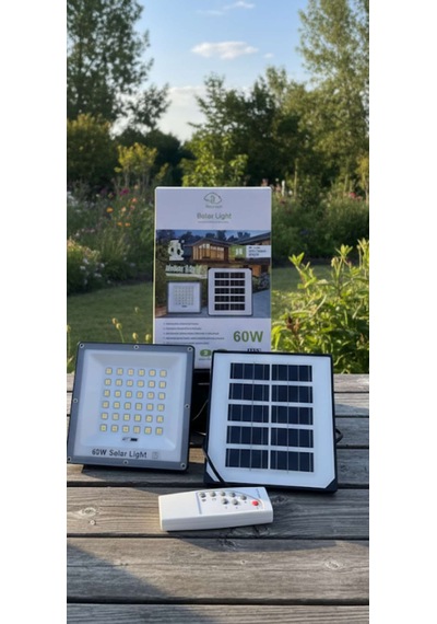 Benbo 60w Solar Light Kumandalı Şarj Panel İp66 Su Gecirmezlik .wireless Control 1