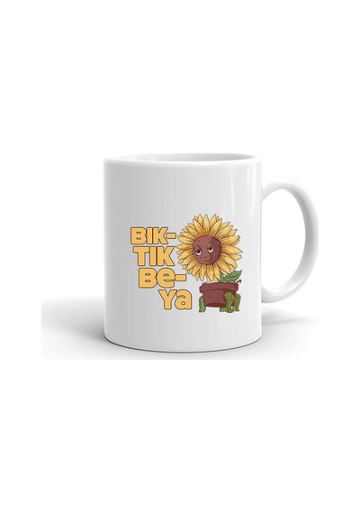 Bıktık Be Ya Baskılı Seramik Beyaz Kupa