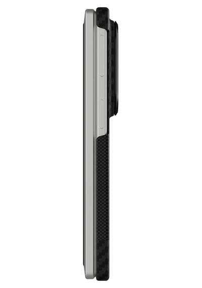 Galaxy Z Fold 8 Kılıf M-safeli Metal Kamera Çerçeveli Raptic Aramid Skinpro Karbon Kapak Siyah-gri Siyah - Gri