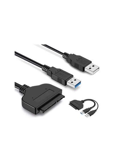 Usb 3.0 İle Sata Kablo Dönüştürücü, 2.5 İnç Ve 3.5 İnç Hdd/ssd Bağlantısı, 4tb Destekli, Hızlı Standart