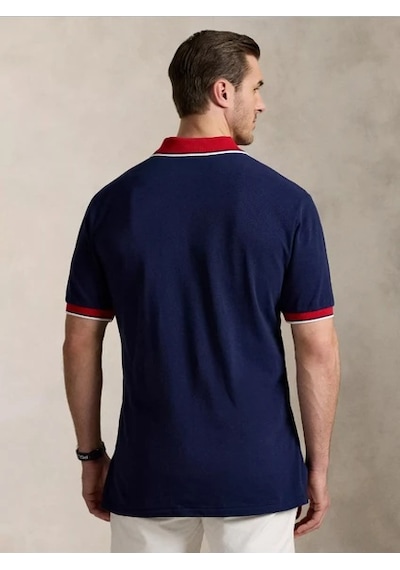 Polo Ralph Lauren Polo Yaka Tişört Lacivert-kırmızı
