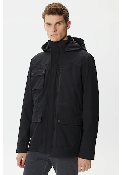 Lacoste Hooded Outdoor Men's Jacket Black Erkek Çıkarılabilir Kapitone Yelekli Erkek Mont Siyah Lacoste Hooded Outdoor Men's Jacket Black Erkek Çıkarılabilir Kapitone Yelekli Erkek Mont Siyah