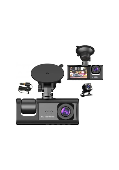 Full Hd Wifi Araç İçi Kamera 170 Geniş Açı Gece Görüşlü Dash Cam Park Modu Döngü Kayıt