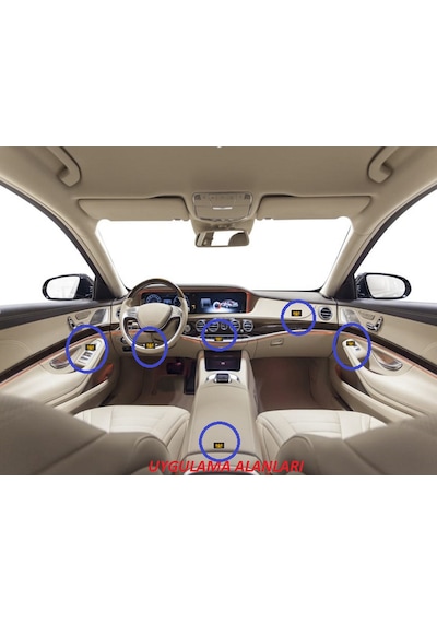 Arazi Off Road Suv 4WD Logo 3D Cam Açma Torpido Konsol Ayna Çıkar