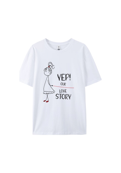 Noıssey Urban Pop Graphic Kadın Tişört Koleksiyonukod 5363 Beyaz1