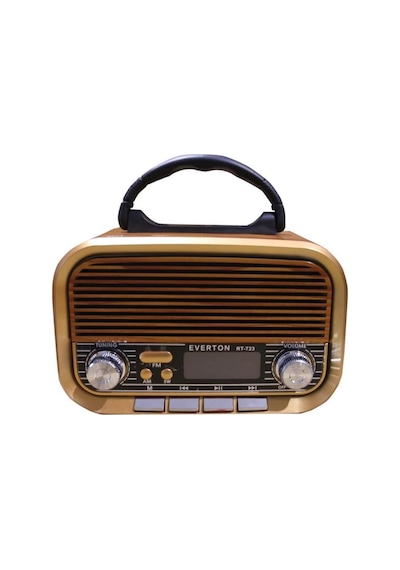 Everton Rt-723 Dijital Göstergeli Şarjlı Nostaljik Radyo Am-fm-sw Wıth Bt-usb-tf