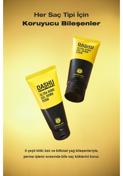 Ultra Güçlü Hızlı & Uzun Süre Etkili Düzleştirici Jel Dashu For Men Premium Ultra Bond Gel Down Perm
