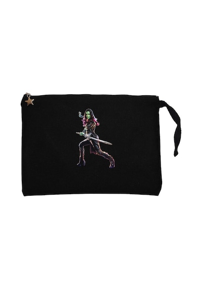 Galaksinin Koruyucuları Gamora Siyah Clutch Cüzdan / El Çantası Siyah