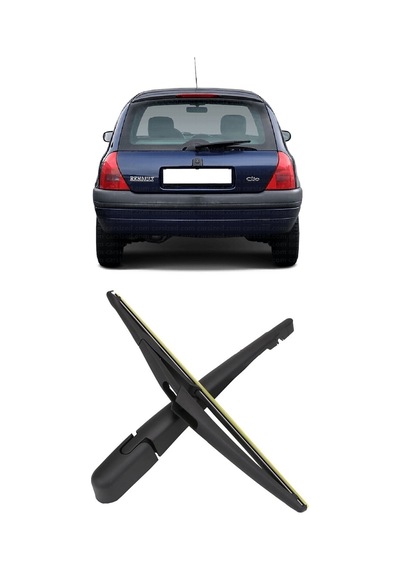 Renault Clio 2 Mk2 Hb 1998-2005 Uyumlu Arka Cam Silecek Kolu Ve Süpürgesi Takım 7701045207