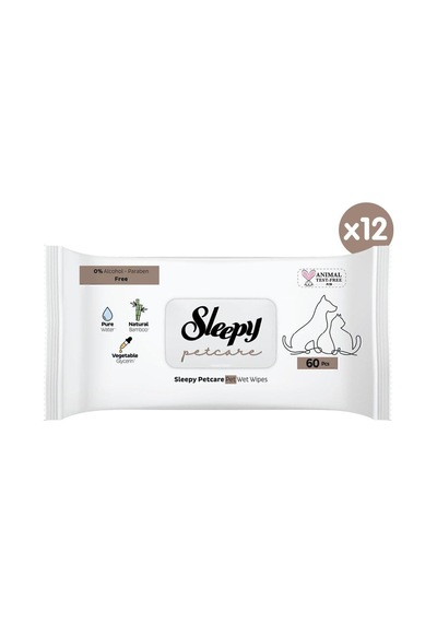 Petcare Evcil Hayvan Islak Havlusu 12x60 Yaprak