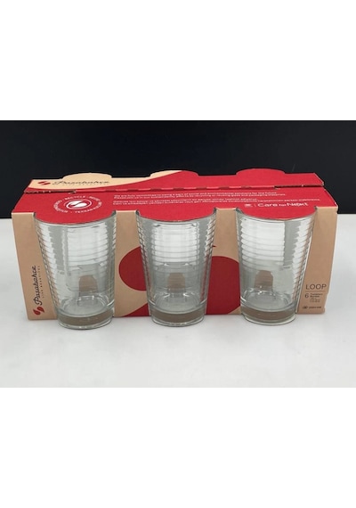 Paşabahçe Logolu Cam Bardak 215 Cc 6'lı Şeffaf