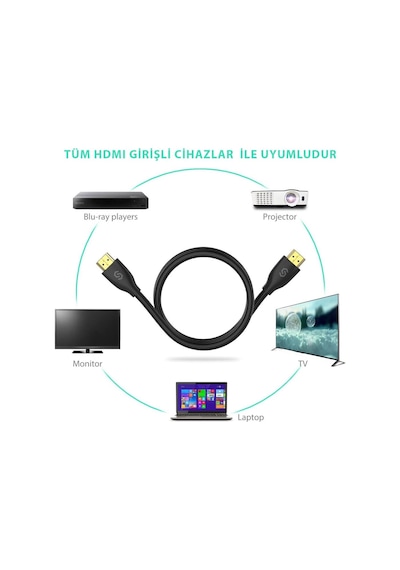 Syncwire 4K Altın Uçlu Ultra Hdtv 4K 60fps 18Gbps Hdmi Kablo 1.5mt