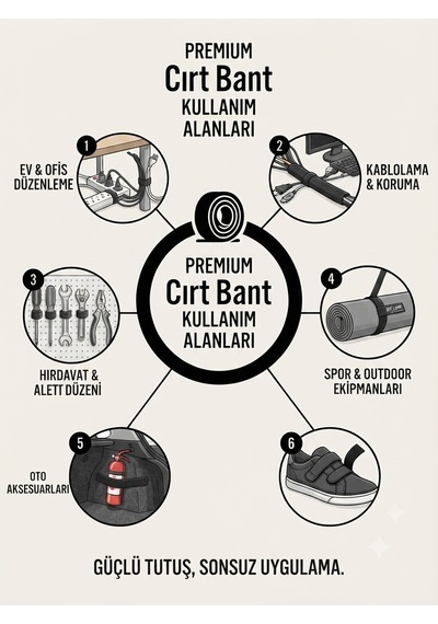 22 Metre Cırt Bant Seti Dişi Erkek - Yapışkanlı