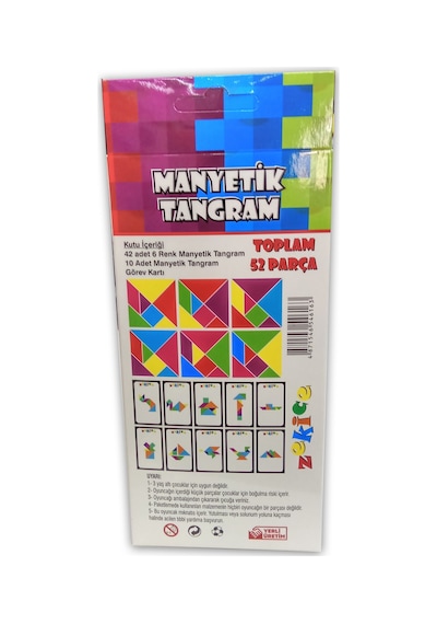 Manyetik Tangram 52 Parça